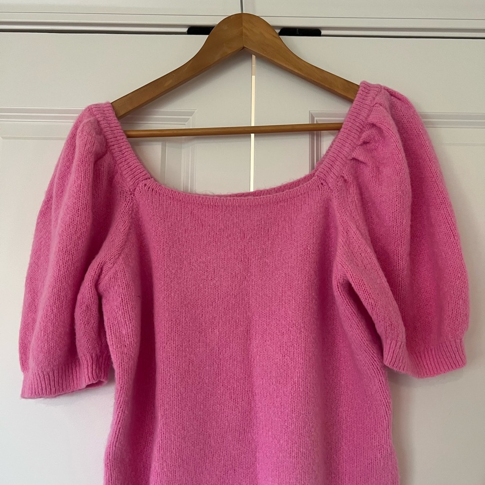 Short sleeved puffy sleeved sweater- English Factory - Picture 4 of 6